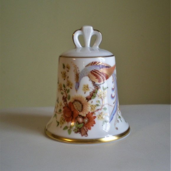 AK Kaiser Porcelain Bone China Bell Peacock Gold Trim W Germany The Danbury Mint - Picture 4 of 12
